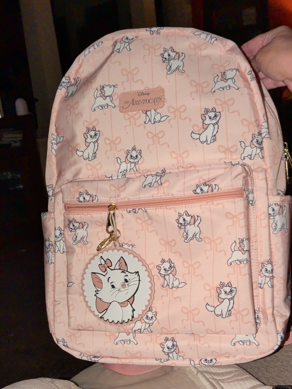 Bioworld Disney Aristocats Marie Full Size Backpack W/Lunch Box & Travel Tag New